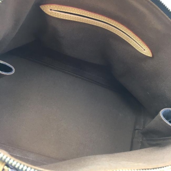 Alma Handbag Brown Monogram Canvas Satchel - Picture 2 of 12